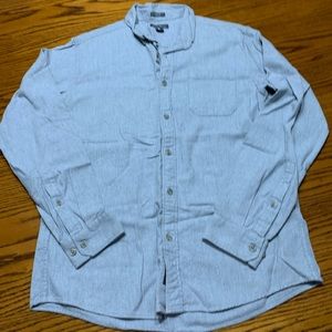 Grey Eddie bauer men’s medium button up shirt